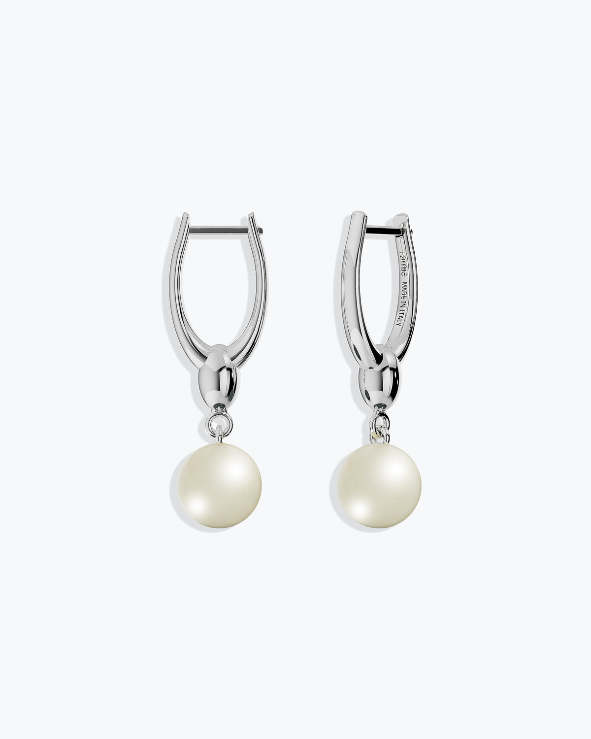ARC PEARLS EARRINGS - SILVER
