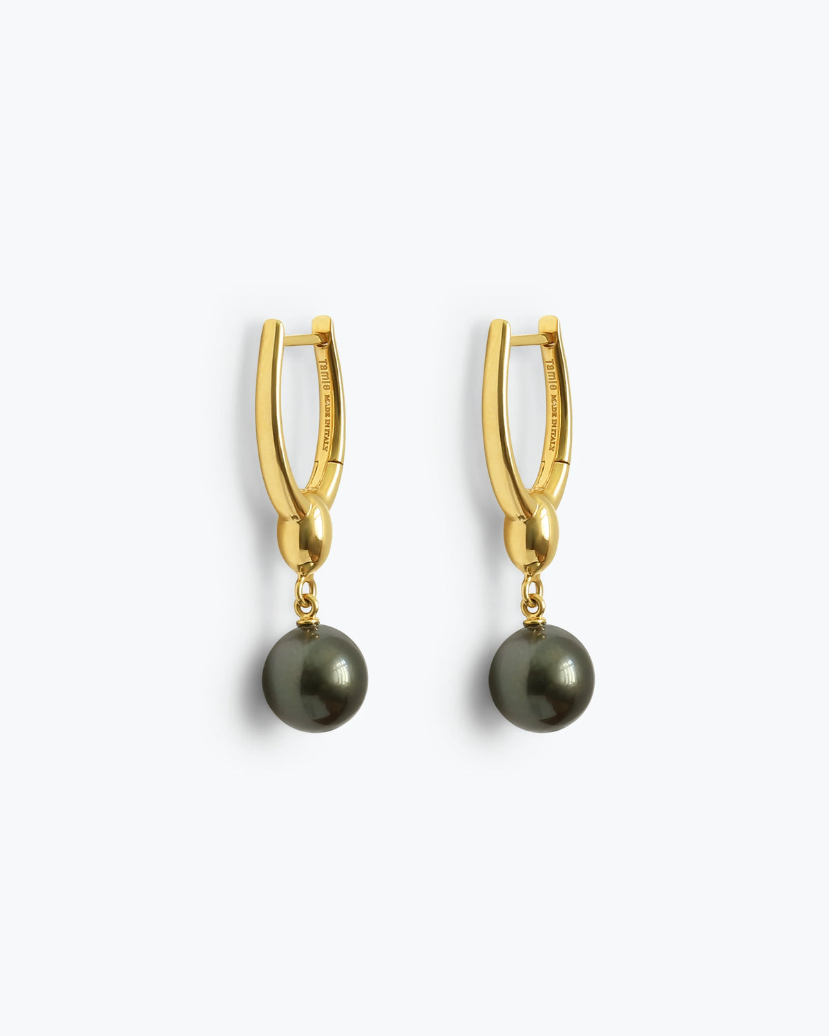 ARC EARRINGS - TAHITIAN PEARLS - GOLD