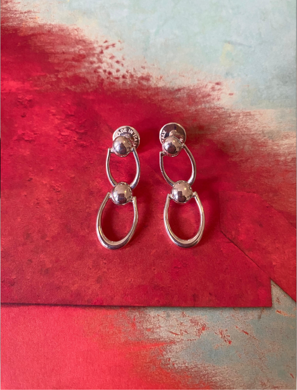ARC FRONTAL - DROP EARRINGS - SILVER