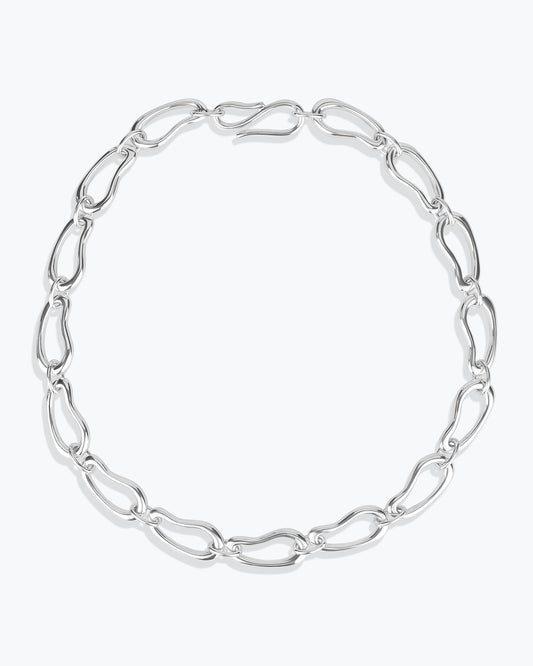 STREAM SILVER NECKLACE