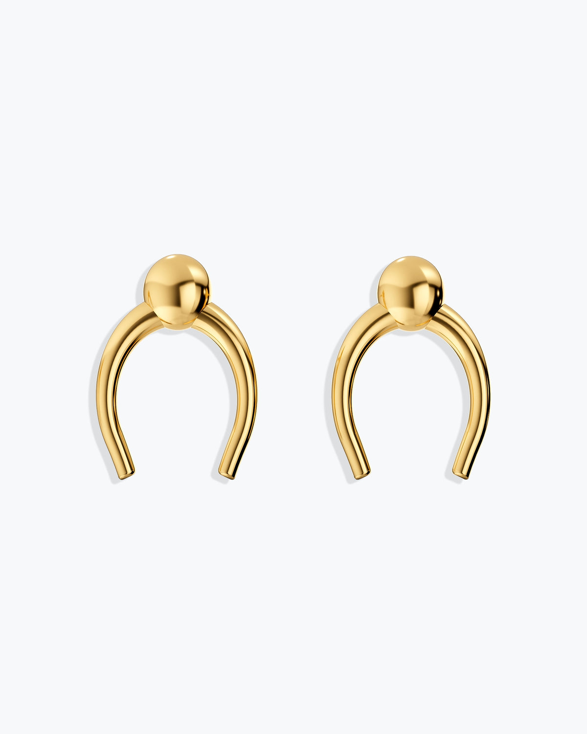 ARC STUD EARRINGS - GOLD