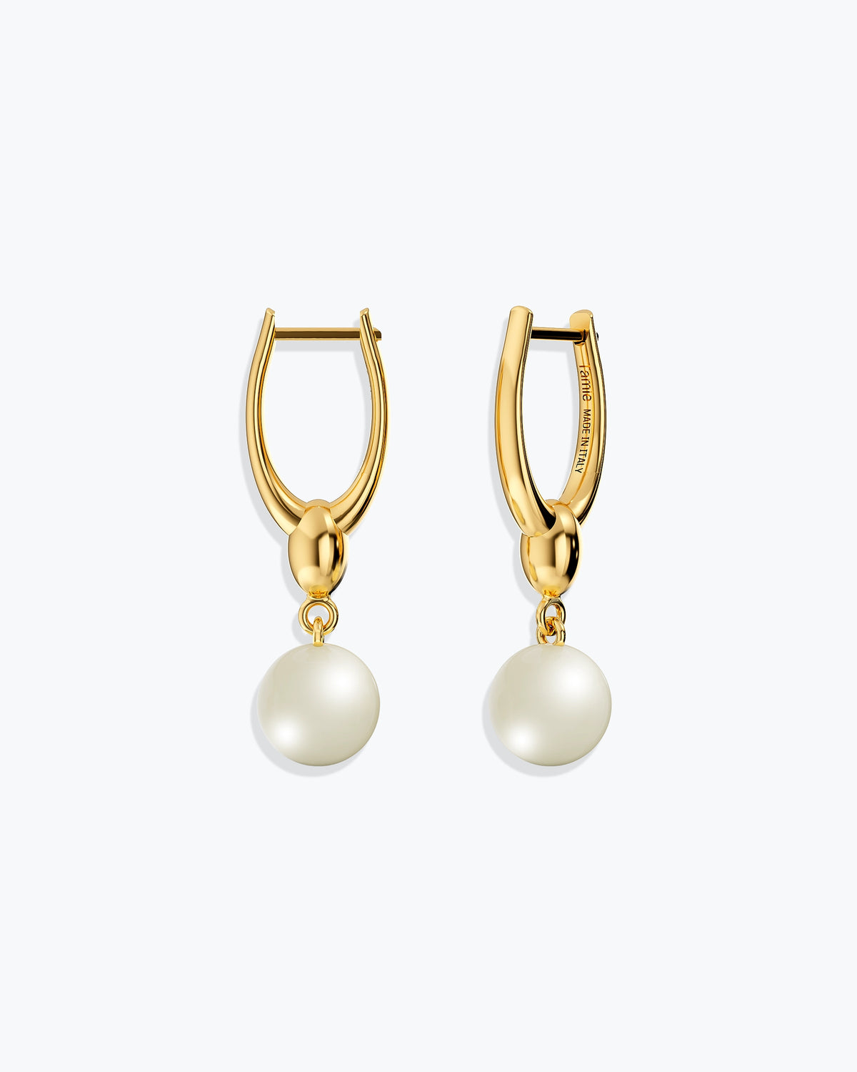 ARC PEARLS EARRINGS - GOLD