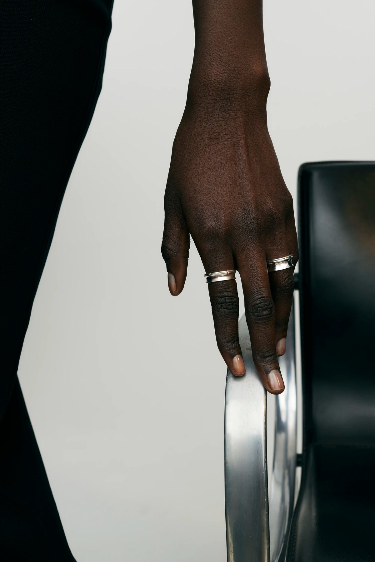 ARC RING - TRIPLE CURVE - SILVER